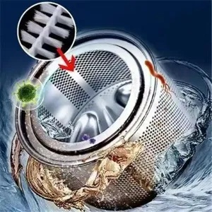 Washing machine cleaning brush long handle drum cleaner tool for deep tub maintenance and dirt removal