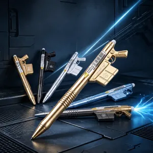 Creative Gun Shaped Erasable Gel Pen Novelty Weapon Writing Pens For Students Cool Stationery Gift