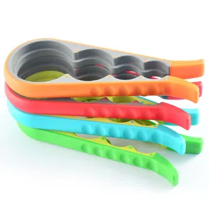 Multi-functional jar opener kitchen tool set colorful silicone bottle opener for easy twist