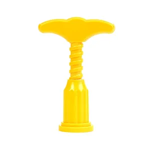 Creative plastic wine corkscrew, durable home bottle opener tool for red wine lovers easily.