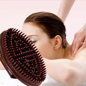 Meridian massage brush for body shaping and relaxation, featuring multiple soft points.