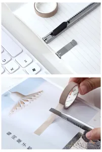 Edelstahl Universalmesser Metall Papierschneider Mini Kartonöffner für Bürobedarf und Schule