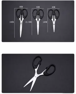 Stainless steel scissors office home craft utility cutting tool multi-size available