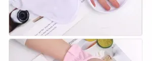 Close-up detail shot of breathable women's anti-UV sun protection driving gloves in summer.