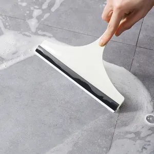 Household floor window glass cleaning squeegee tool with comfortable handle for water soap.