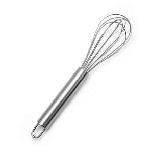 Frusta manuale in acciaio inossidabile per cucina, pasticceria e montare uova e crema.
