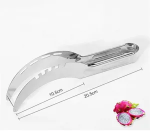 Stainless steel watermelon slicer fruit cutter tool, durable kitchen gadget for easy slicing.