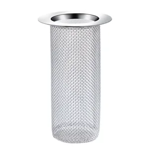 Stainless steel floor drain strainer hair catcher mesh basket for bathroom shower room