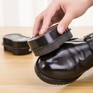 Portable Plastic Double Sided Shoe Sponge Brush Shoe Wax Polish Cleaner For Leather Shoes Care Maintenance Cleaning Tool