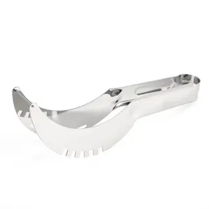 Stainless steel watermelon slicer cutter tool for home kitchen, easy fruit dicing spoon.