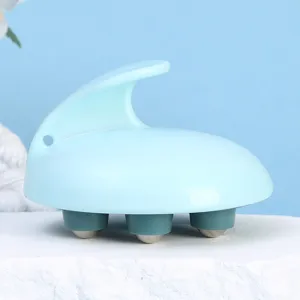 Handheld manual body massage roller with steel balls for deep tissue relaxation and leg slimming.