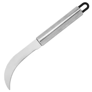 Stainless steel fruit peeling knife curved blade ergonomic handle practical kitchen tool
