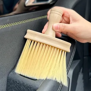 Car interior cleaning brush for car air vent and dashboard detailing tool dust cleaner