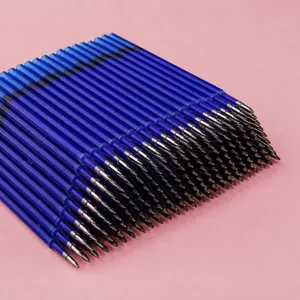 Bullet Tip Erasable Gel Pen Refills Black And Crystal Blue Writing Refills For Office And School Stationery