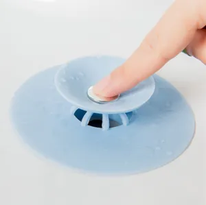 Silicone UFO Floor Drain Cover Press Type Sink Strainer for Kitchen Bathroom Anti-Odor