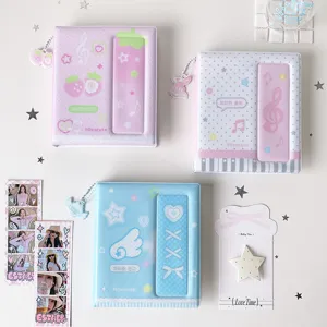 Set de álbumes de fotos de PVC de estilo coreano para tiras de fotos y postales.