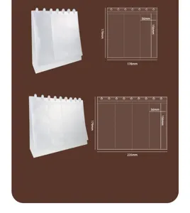 Detailed dimensions for 3-slot and 4-slot desktop mushroom buckle card albums