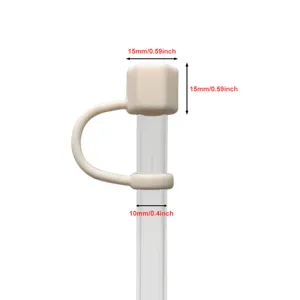 Copertura per cannuccia in silicone protettiva compatibile con tazza, tappo antipolvere.