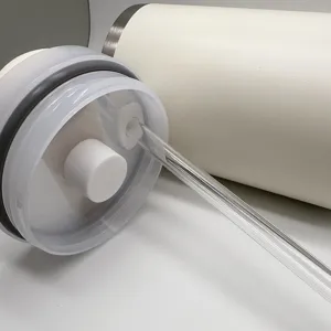 Σετ ανταλλακτικών σιλικόνης αντιανατροπής για ποτήρι Stanley με καλαμάκι και αξεσουάρ.