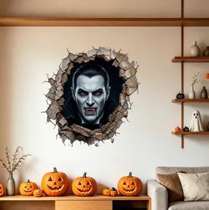 Adesivo da parete vampiro 3D realistico per decorazione casa e festa di Halloween
