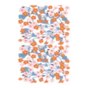 Floral pattern frosted static cling privacy glass window film for home interior decor