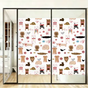 Frosted Glasfolie mit Tiermotiven für Badezimmer Privatsphäre und Dekoration