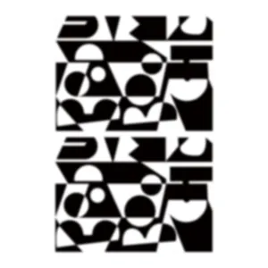 Modern black and white geometric abstract art window privacy film for bathroom decor
