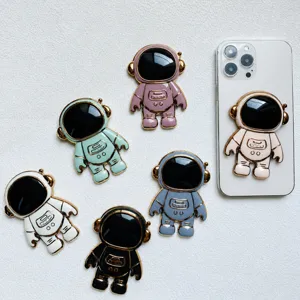 3D Cartoon Astronaut Handyhalterung Kreative Kreativ Klappbar Klebrig Handy Ständer Süß Raumfahrer Desktop Handy Griff Halter