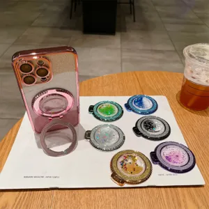 Μagnetiki Vasi Daktiliou Tilefonou me Glitter Ammou Anasigkomeni 360 Moiron Thiki