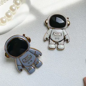 Süßer 3D Cartoon Astronaut Handyhalter Klebe Ring Ständer Desktop Halterung Zubehör.