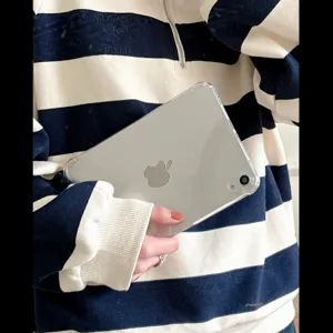 Coque de protection transparente antichoc pour tablette TPU, coins anti-chute, ajustée.