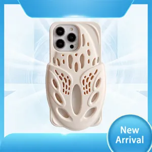 Silicone Hollow Slippers Design Phone Case For Apple iPhone Back Cover Anti Drop Shockproof Fashion Shell