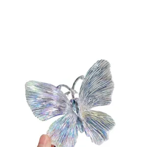 Colorful transparent acrylic butterfly pendant for Christmas tree hanging decoration diy gifts
