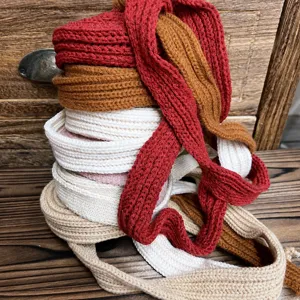 DIY Weihnachten Dekoratives Wollband Festliche Geschenkverpackung Blumenstrauß Bindeband Gestricktes Bastelband Für Urlaubsfeier