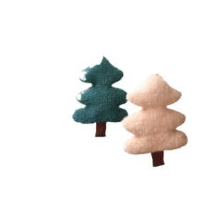 Pendentifs de sapin de Noël en tricot, petites décorations mignonnes pour fenêtres.