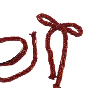 Corda in filato di lana rotondo misto di natale fiocco per confezione regalo e decorazione albero