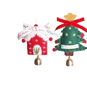 Ornements suspendus d'arbre de Noël en feutre décoration de fête de vacances