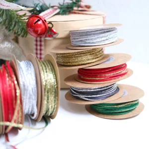 2mm metallic tinsel cord metallic string for DIY Christmas gift wrapping ribbon decorative