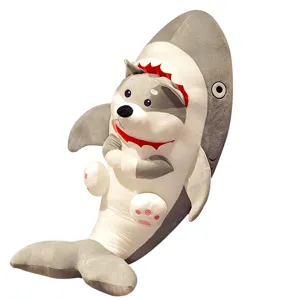 Mignon requin shiba inu peluche oreiller doux drôle animal en peluche poupée cadeau enfant.