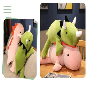 Weighted dinosaur plush toy triceratops stuffed animal cute soft doll for kids gift