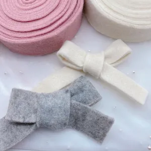 Christmas Tree Bow Ribbon Thickened Felt DIY Craft Material For Holiday Party Festive Home Decoration