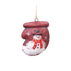 Christmas Tree Hanging Ornaments Iron Glove And Sock Pendant Festive Holiday Party Home Decor Xmas Tree Decoration