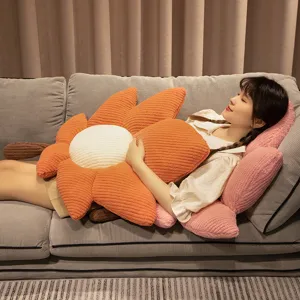 Coussin oreiller en forme de feuille d'erable pour canape salon fenetre confortable