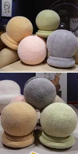 Cuscino in peluche a forma di pietra novita cuscino sferico creativo per divano