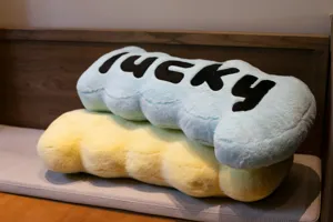 Nordic lucky letter plush body pillow, creative sofa cushion and long sleeping bolster.