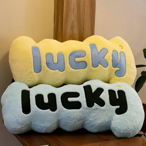 Ins Nordic creative letter plush body pillow, cute long soft hugging cushion for sofa bed