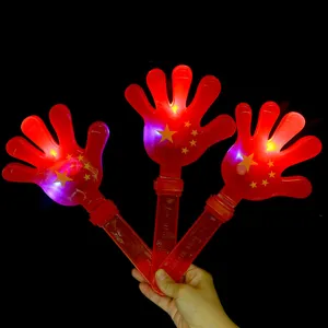LED light-up hand clapper cheering toys for concert party festival luminous red clapper noise maker