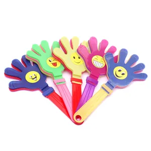 Colorful plastic hand clappers cheering noise maker toys for party concerts events.