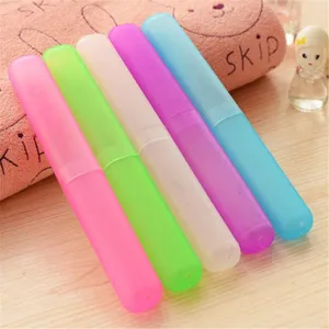 Scatola Portaspazzolino Portatile da Viaggio Custodia per Conservare Dentifricio in Plastica Contenitore Organizer per Collutorio da Esterno