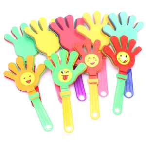 Colorful plastic hand clappers party noisemakers fun cheering toys for concerts and events.